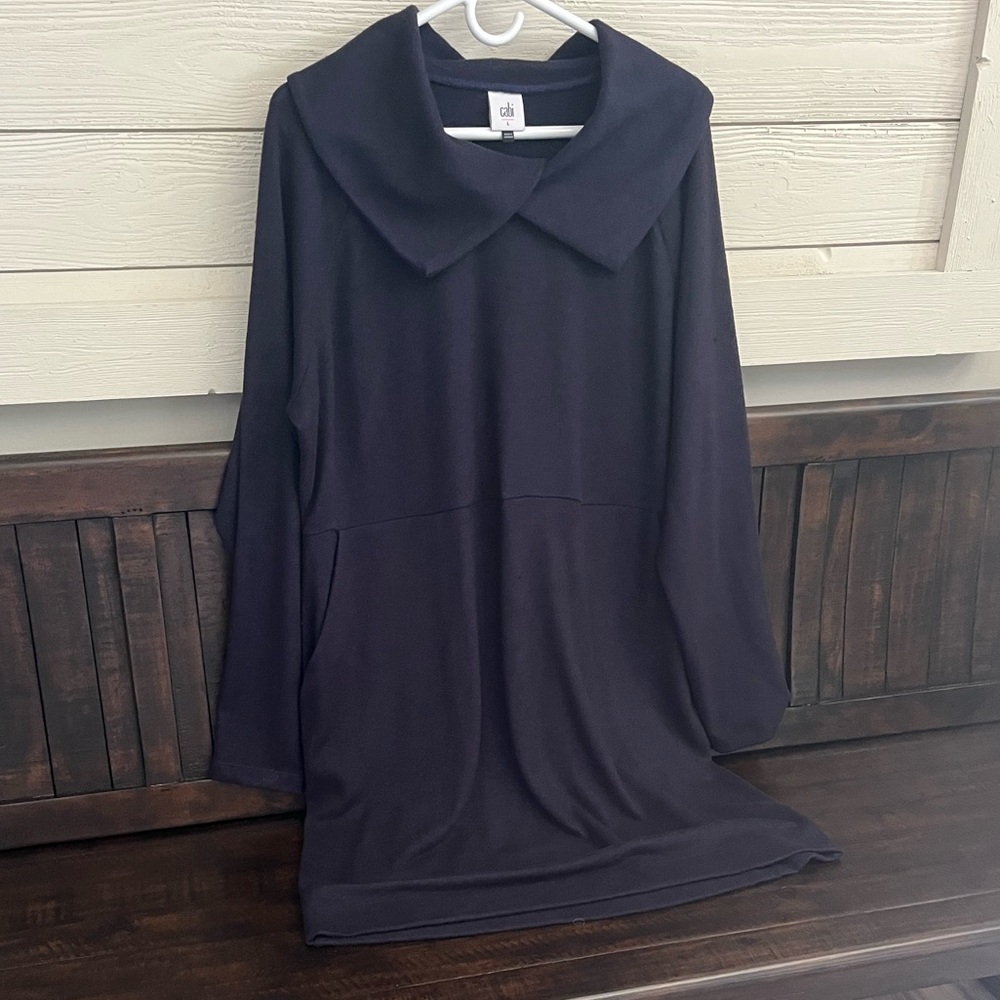 Cabi #4390 Classy Round Up Dress In Soft Knit Women’s Size: L - Picture 4 of 16